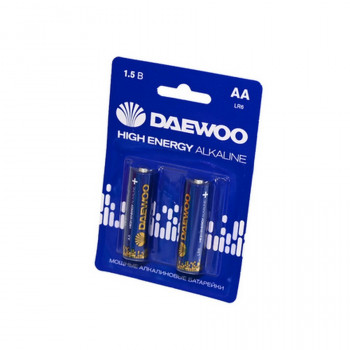 Батарейка DAEWOO High Energy Alkaline LR6 BL2 (Комплект 2 шт.) Тип: LR6Цена: за комплект