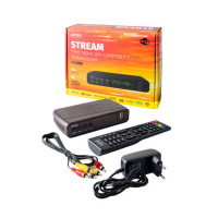 Цифровая ТВ-приставка PERFEO PF_A4351 "STREAM" DVB-T2/C для цифр.TV, Wi-Fi, IPTV, HDMI, 2 USB, DolbyDigital, пульт ДУ