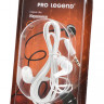 Наушники Pro Legend Lite PL5001 затычки, белые, 20-20kHz, 102#3dB, 32Ом, шнур 1м BL1