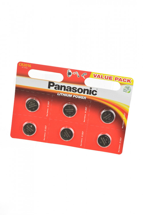 Батарейка Panasonic Lithium Power CR-2016EL/6BP CR2016 BL6