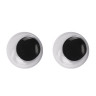 Глазки для творчества самоклеящиеся, вращающиеся, черно-белые, 10 мм, 30 шт., ОСТРОВ СОКРОВИЩ, 661309