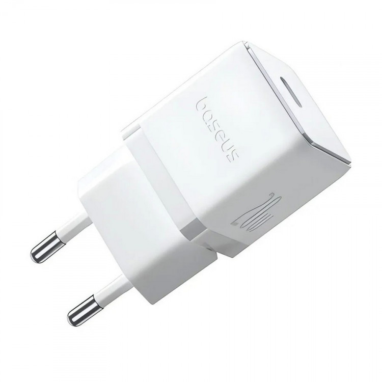 Адаптер/блок питания Baseus Palm Fast Charger USB Type-C 20W Moon White (Baseus P10111602213-00)