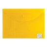 Папка-конверт с кнопкой BRAUBERG "My CLEAR BAG", А4, до 100 листов, прозрачная, ассорти, 0,15 мм, 225174