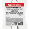 Чековая лента ТЕРМОБУМАГА, 80 мм (диаметр 100 мм, длина 112 м, втулка 26 мм), слой наружу, КОМПЛЕКТ 2 шт., BRAUBERG, 110882