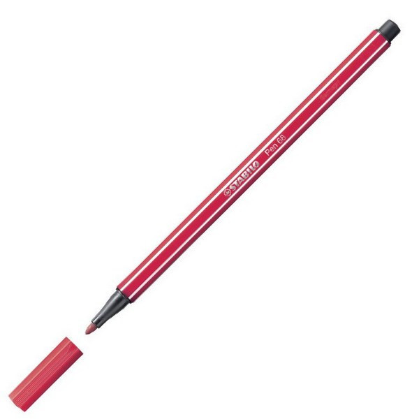 Фломастер Stabilo Pen 68 Темно-Красный (STABILO 68/50)