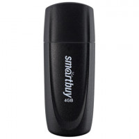 Флеш-диск 4 GB SMARTBUY Scout USB 2.0, черный, SB004GB2SCK