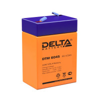 Energon Delta DTM 6045 Аккумуляторная батарея DELTA DTM 6045 (6В / 4,5Ач, Тип: AGM, Клемма: F1, ДхШхВ: 70х47х101мм (Полная высота: 107мм), срок службы: 6 лет, Гарантия: 1г, вес: 0,78кг)