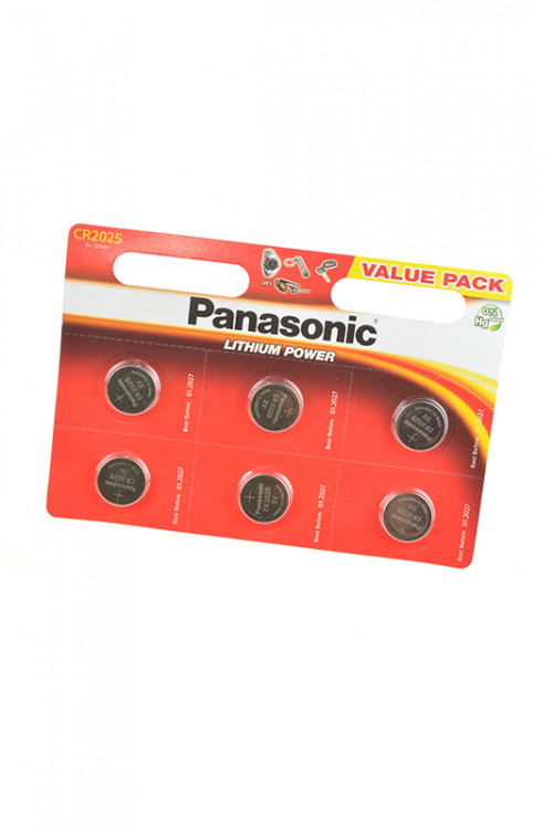 Батарейка Panasonic Lithium Power CR-2025EL/6BP CR2025 BL6