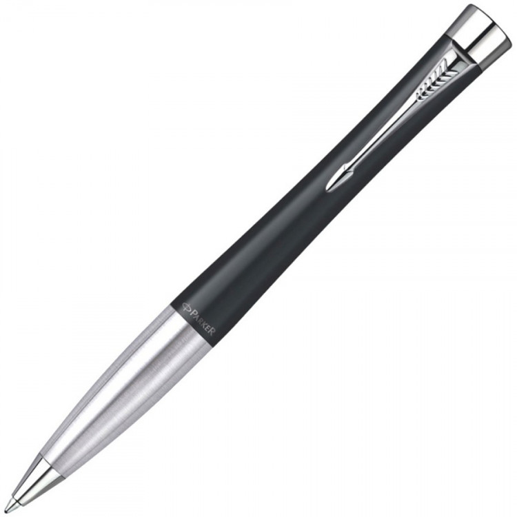 Ручка шариковая автоматическая Parker Urban K200, Muted Black CT, стержень: синий (Parker S0767030, 2150858)