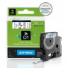 DYMO S0720670 Картридж с лентой DYMO 9 мм х 7 м. , черный на прозрачной ленте, пластик