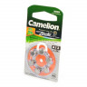 Батарейка Camelion Zinc-Air A13-BP6 (0%Hg) BL6 (Комплект 6 шт.)