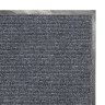 Коврик входной ворсовый влаго-грязезащитный 90х120 см, толщина 7 мм, ребристый, серый, LAIMA, 602872