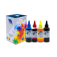 NV Print NVP-INK100Br-4 Чернила универсальные на водной основе для аппаратов Brother, комплект 4 цвета по 100 мл