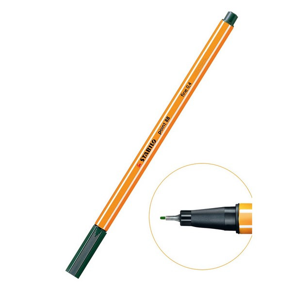 Ручка капиллярная Stabilo Point 88 0,4 мм, 88/63 цвет травы (Stabilo 88/63)