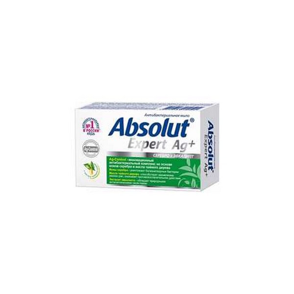 Мыло Absolut Expert Ag+ мыло твердое антибактериальное Серебро+Эвкалипт 90г