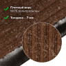 Коврик входной ворсовый влаго-грязезащитный 90х120 см, толщина 7 мм, ребристый, коричневый, LAIMA, 602873