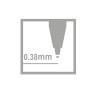 Ручка шариковая Stabilo liner 808 F/0,38 мм, Фиолетовая (STABILO 808/55, 808F1055)