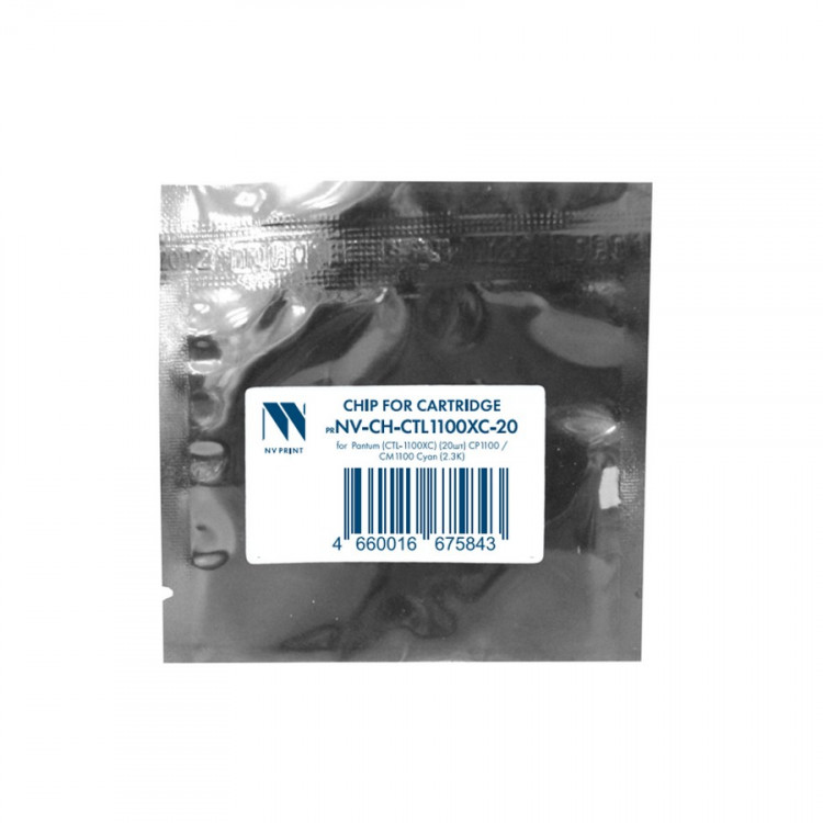 NV Print NVP-CH-CTL1100XC-20 Чип для Pantum (CTL-1100XC) (20шт) CP1100  / CM1100 Cyan (2.3K) совместимый