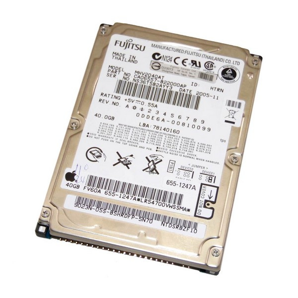 2.5" IDE 40Gb Fujitsu MHV2040AT Уценка: со следами эксплуатации