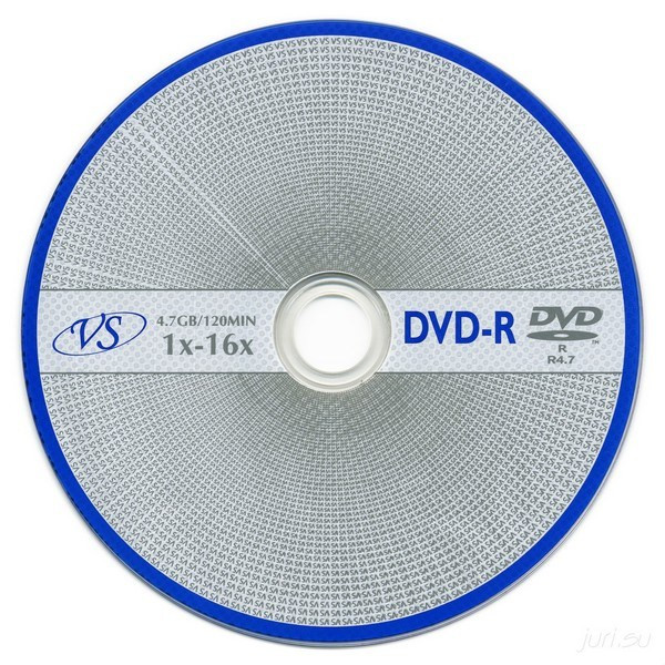 Записываемый компакт-диск DVD-R 4.7 GB VS 16x в бумажном конверте 1 шт. (VS VSDVDRB5003-1)