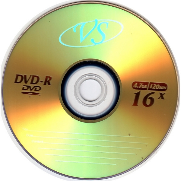 Записываемый компакт-диск DVD-R 4.7 GB VS 16x в бумажном конверте 1 шт. (VS VSDVDRB5003-1)
