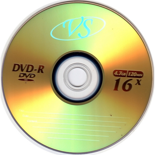 Записываемый компакт-диск DVD-R 4.7 GB VS 16x 1 шт. без упаковки (VS VSDVDRB5003-1)