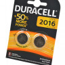 Батарейка DURACELL CR2016 BL2 (Комплект 2 шт.)