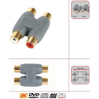 Переходник 2RCA Jack - 2RCA Jack Luxmann 402-920-2 2RCA Jack - 2RCA Jack