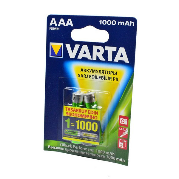 Аккумулятор VARTA 5703 Ready 2 Use AAA 1000мАч BL2 (Комплект 2 шт.)