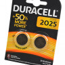 Батарейка DURACELL CR2025 BL2 (Комплект 2 шт.)