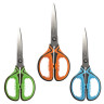 Ножницы BRAUBERG 19 см ULTRA COLOR, резиновые ребристые вставки, цвет ассорти, 1 шт. (BRAUBERG 237456)