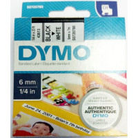 DYMO S0720780 Картридж с лентой DYMO 6мм х 7м , пластик, черный на белой ленте