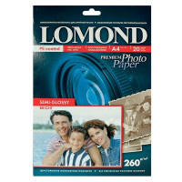 Lomond 1103301 Полуглянцевая (Semi Glossy) микропористая фотобумага для струйной печати, A4, 260 г/м2, 20 листов