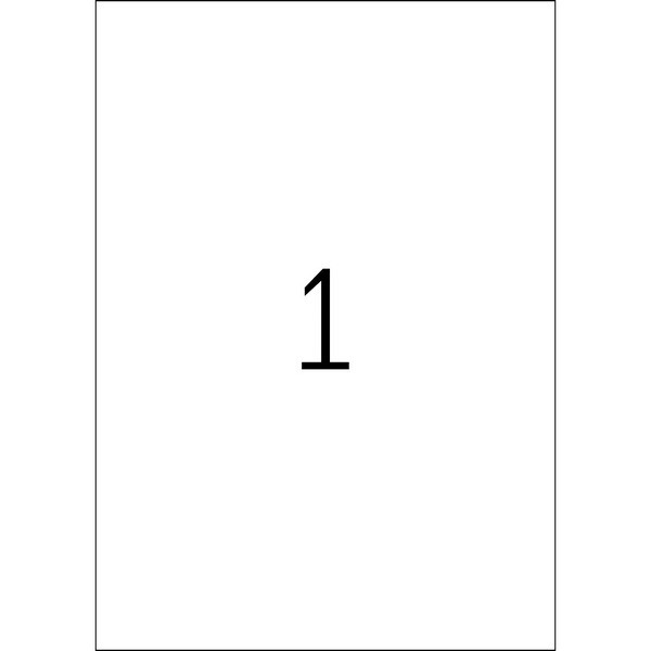 HERMA 4698 Этикетки самоклеющиеся Полиэстровые матовые А4, 210.0 x 297.0, цвет: Белый, клей: перманентный, для печати на: лазерных аппаратах, в пачке: 25 листов/25 этикеток
