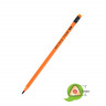 Карандаш чернографитный Y-Plus WE-TRI, HB, с ластиком, трехгранный пластиковый корпус оранжевого цвета (Y-Plus TX170100) EOL