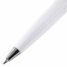 Ручка шариковая настольная BRAUBERG "Стенд-Пен Уайт2", СИНЯЯ, цепочка, корпус белый, линия письма 0,5 мм, 141348