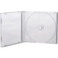 Футляр на 1 CD диск, слим (Slim Box), прозрачный