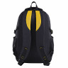 Рюкзак BRAUBERG TITANIUM универсальный, 3 отделения, черный, желтые вставки, 45х28х18 см, 224385