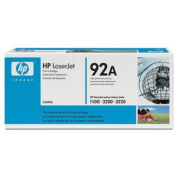 HP C4092A Картридж черный HP 92A LaserJet 1100/1100A/3200 (2,5K)