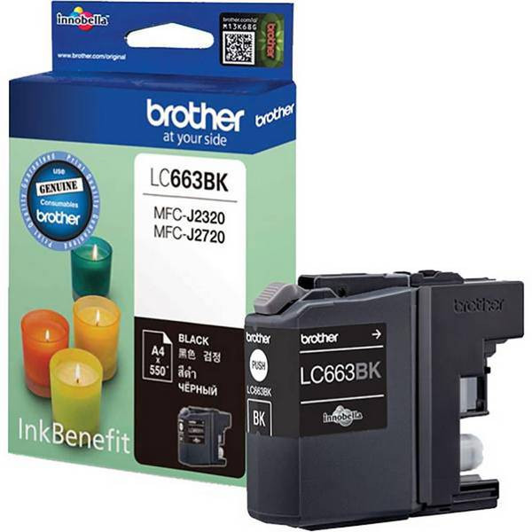 Brother LC663BK Картридж Brother LC-663BK для MFCJ2320, 2720 чёрный (550стр)