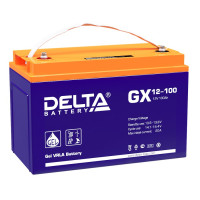 Energon Delta GX 12-100 Аккумуляторная батарея DELTA GX 12-100 (12В / 100Ач, Тип: AGM;Гелевый, Клемма: Болт М6, ДхШхВ: 330х171х215мм (Полная высота: 220мм), срок службы: 15 лет, Гарантия: 2г, вес: 32кг)