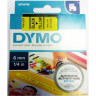 DYMO S0720790 Картридж с лентой DYMO 6мм х 7м, пластик, черный на желтой ленте
