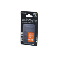 Аккумулятор Panasonic eneloop pro BK-3HCDE/4CP+case 2500мАч AA + футляр BL4 (Комплект 4 шт.)