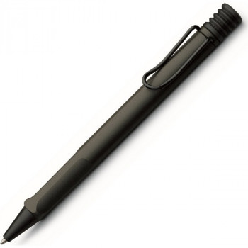 Ручка шариковая автоматическая LAMY Safari Umbra 217, корпус: умбра - матовый черный, стержень: черный (LAMY 4030237) Без упаковки Уценка: без упаковки.  Корпус из супер прочного ABS пластика, пружинный металлический клип. Цвет корпуса: матовый черный. Специальный выпуск. Используется со стержнем большого объема М16.