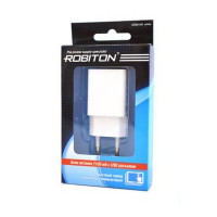 Адаптер/блок питания ROBITON USB2100 white BL1