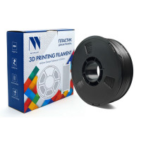 NV Print NVP-3D-PETG-CARBON-FIBER-BLACK Филамент PETG Carbon Fiber Black c карбоновыми волокнами, черный, для 3D печати диаметр 1.75мм    масса 1 кг