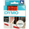 DYMO S0720570 Картридж с лентой DYMO 12 мм х 7 м., пластик, черный на красной ленте