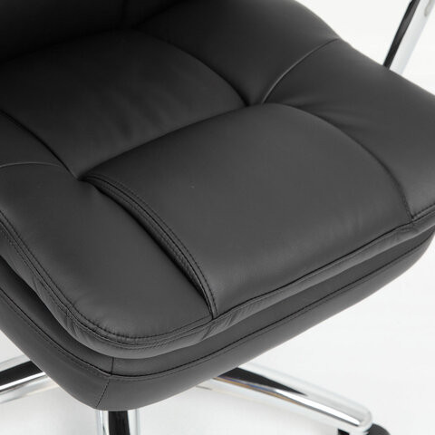 Кресло офисное BRABIX PREMIUM "Amadeus EX-507", экокожа, хром, черное, 530879