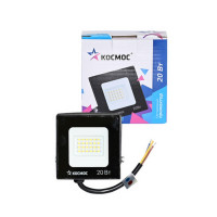 Прожектор КОСМОС K_PR5_LED_20 светодиодный, 20Вт, IP65, 6500K, чёрный