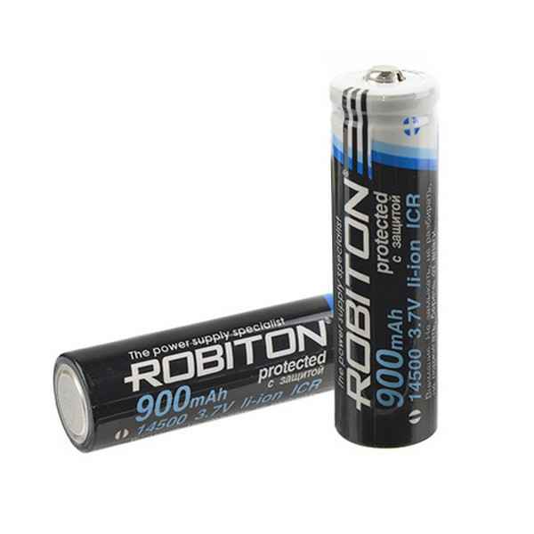 Аккумулятор ROBITON 14500 (АА) 900мАч с защитой BL1